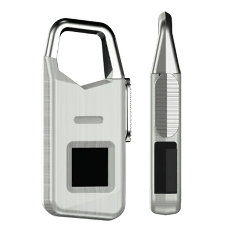 Portable Outdoor Tourist Biometric Intelligent Fingerprint Lock Waterproof Usb Charging Padlock Suitable for Ba | Безопасность и