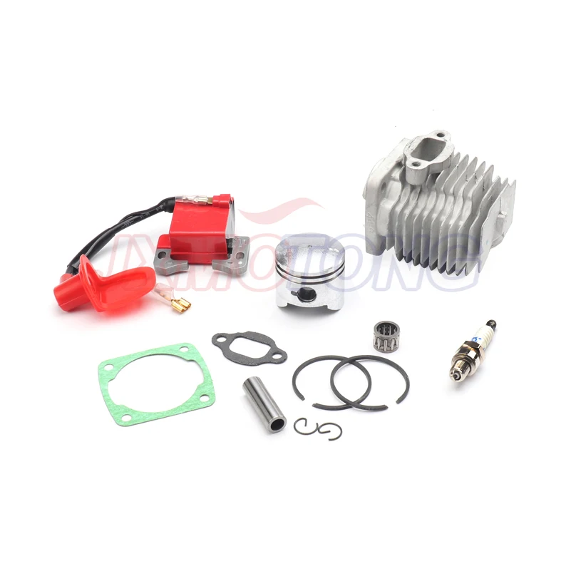 

44 мм комплект поршня цилиндра L7T Свеча зажигания Катушка зажигания для 49cc ATV и карманного велосипеда