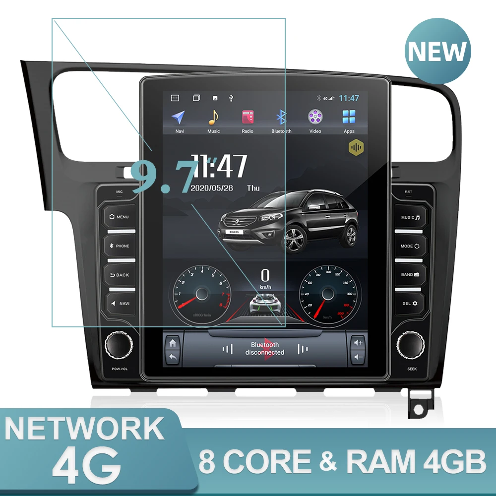 Автомагнитола Isudar H53 4G 1 Din Android для VW/Volkswagen/Golf 7 Автомобильная Мультимедийная