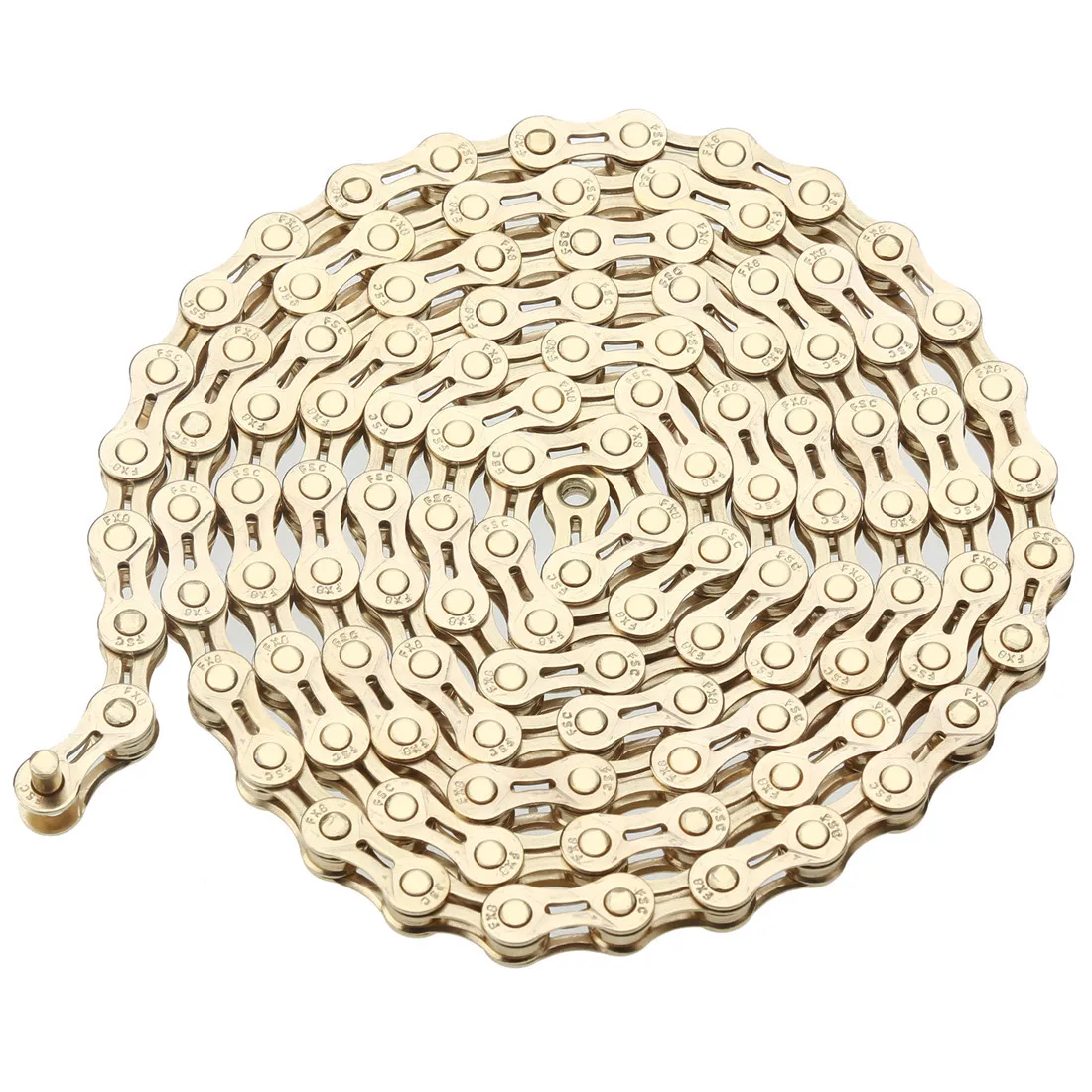 

Bicycle Chain FSC 6,7,8 Speed Plating High End Steel Anti-rust Gold Silver Mountain Road Bike MTB Chain Part Cycling Hollow 116L