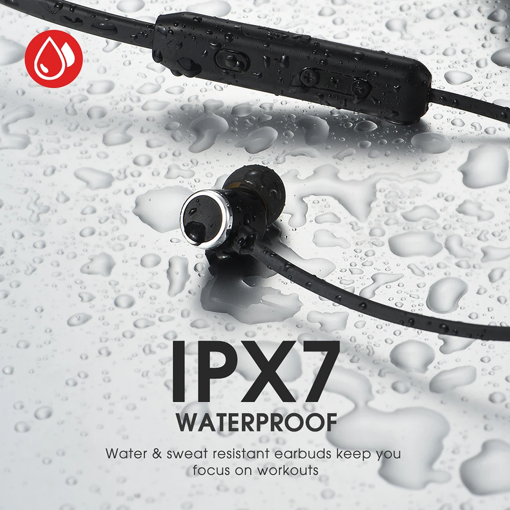 Mpow A7 беспроводные наушники Bluetooth 5 0 спортивные IPX7 водонепроницаемые Hi Fi стерео с