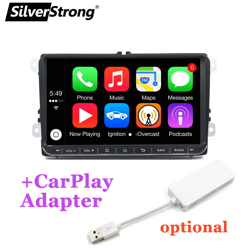 Радиоприемник SilverStrong 32 ГБ Android 10 0 для Passat Radio 9 дюймов Автомобильный GPS VW Golf Polo Carplay