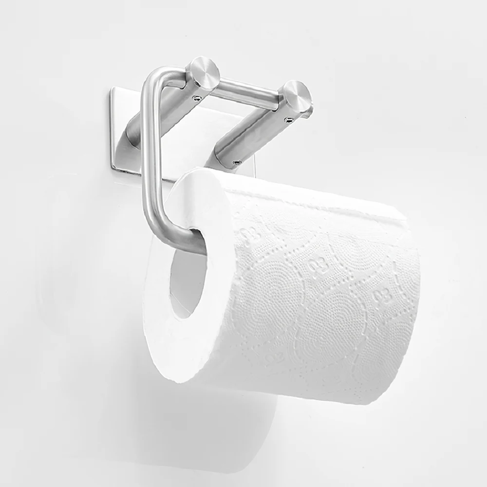 

4pcs Stainless Steel Towel Rack Punch-Free Towel Single Rod Rack Bath Towel Holder Stainless Steel Non-Punch Towel Rack