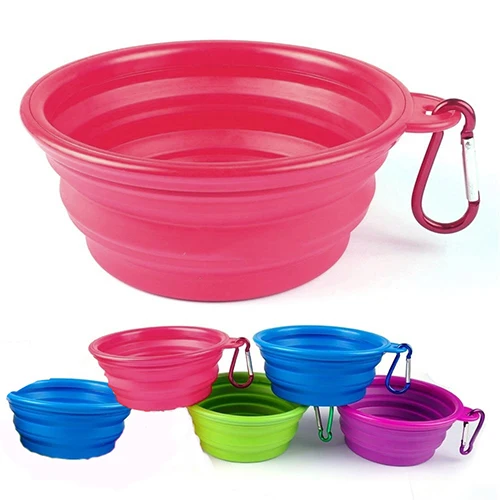 Нетоксичная Складная миска для кормления собак и домашних животных TINGHAO