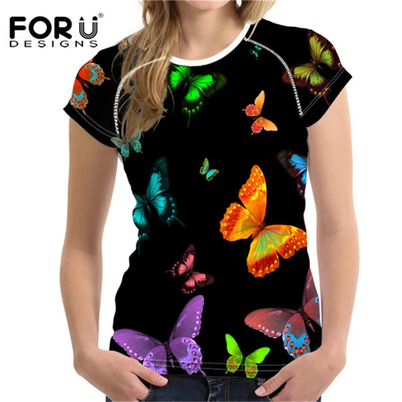 FORUDESIGNS/ дизайн, Сексуальная 3D фальшивая Футболка "грудь", рубашка для женщин, Harajuku, бюстгальтер, с полым рисунком, женская футболка, Забавные топы, футболка - Цвет: H2767BV