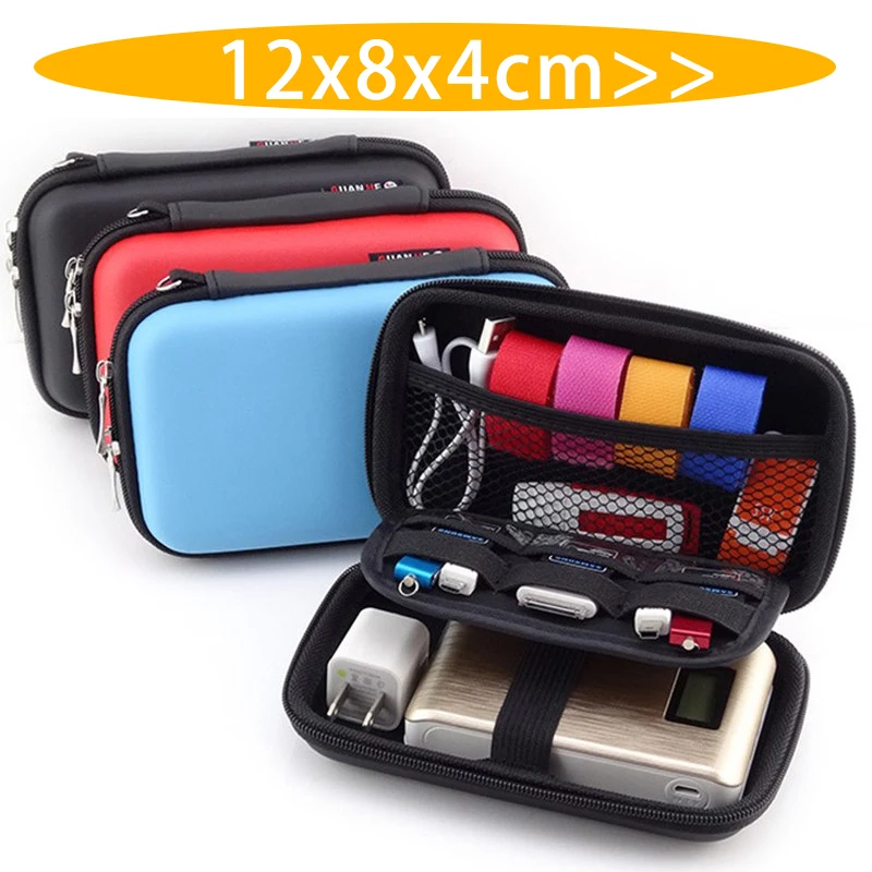 Мини-сумка для наушников EVA кошелек монет чехол и USB-кабеля коробка хранения сумка