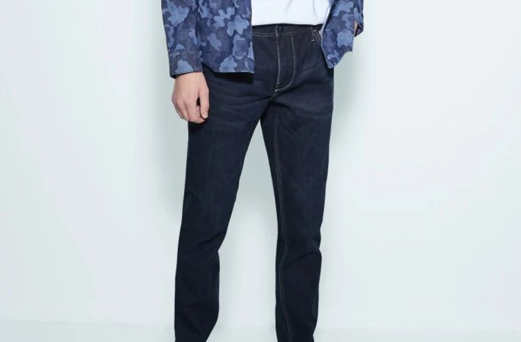 JackJones мужские зимние хлопковые Стрейчевые джинсы, теплые джинсовые штаны, мужская одежда 219332587