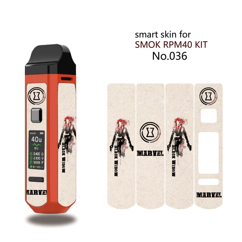 Высококачественная модная ультратонкая ПВХ наклейка для RPM40 Pod Kit Vape 1500 мАч RPM 40 4 3