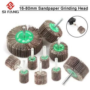 Шлифовальный круг для наждачной бумаги, шлифовальный круг для роторный дремель, 6080120 Грит, хвостовик 6 мм, 5 шт.