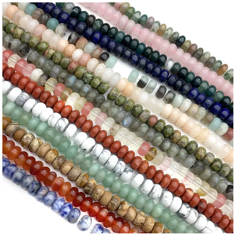 

5*8mm Natural Crystal Semi-precious Stones Abacus Loose Beads Fashion Jewelry Making New DIY Necklace Bracelet Accessories 38cm