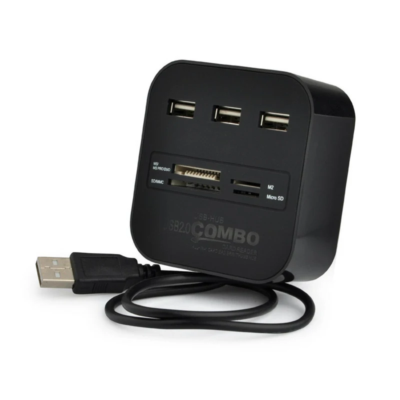 New Combo All In One 2.0 USB HUB Micro SD High Speed Card Reader 3 Ports Adapter Connector For Tablet PC Computer Laptop | Электроника