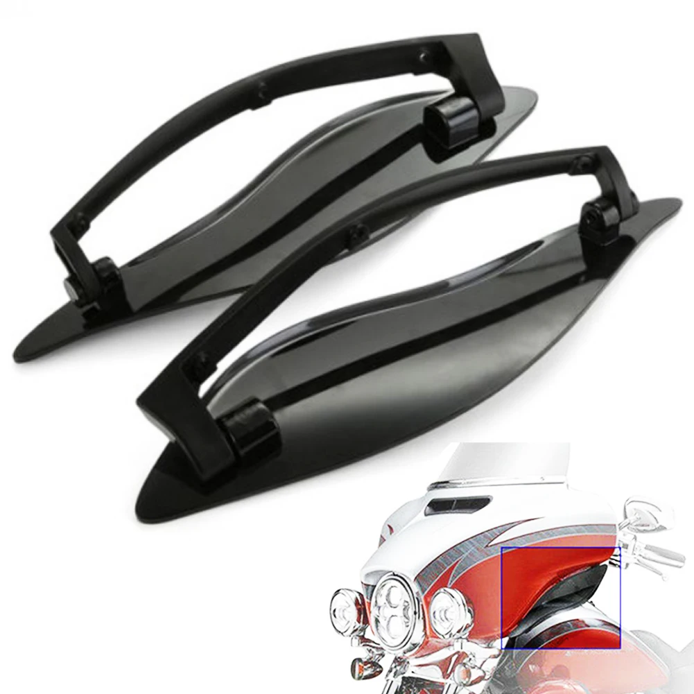 

Motorcycle Adjustable Air Deflector Side Wing Windshield Air Deflector For Harley Touring 2014-2019 2020 Street Electra Glide