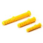 250 шт. гипсокартона расширения Пластик якорь M6 Пластик стены анкеры бетона фуганок штепсельной вилки нейлона