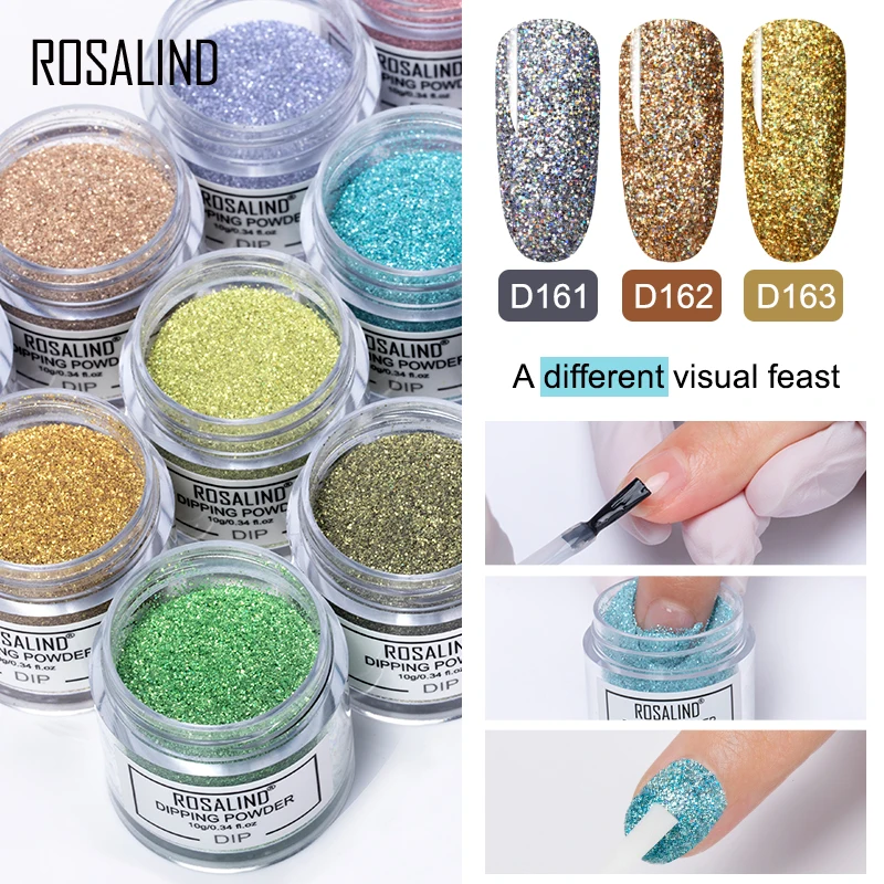 Акриловый инфильтрационный порошок ROSALIND жидкий полигель лак для ногтей