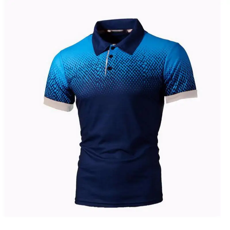 

2021 New Men Polo Men Shirt Short Sleeve Polo Shirt Contrast Color Polo New Clothing Summer Streetwear Casual Fashion Men tops