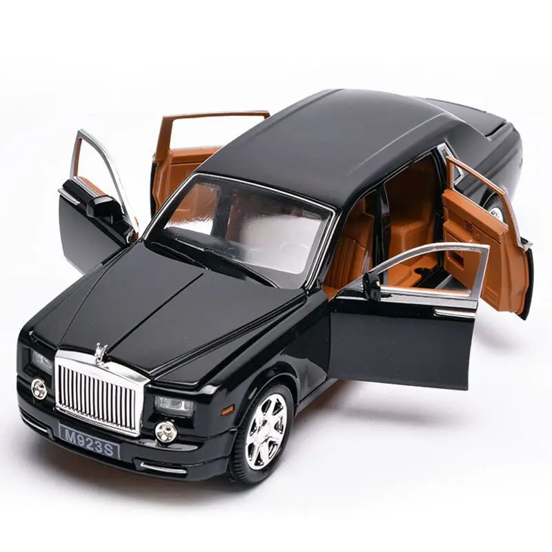 1/24 большая литая роскошная модель автомобиля Collectiion L = 20 см дисплей W/6 с открывающимися дверцами красивая картина оттягивание и возврат мощности