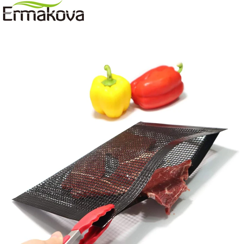 Антипригарная Сетчатая Сумка ERMAKOVA для барбекю выпечки жаростойкая многоразовая