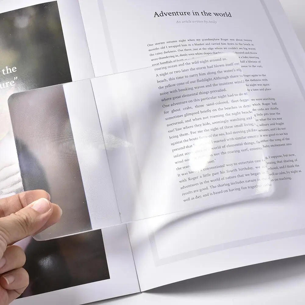 Портативный ручной Бескаркасный 3X лупа линза Френеля премиум объектив для