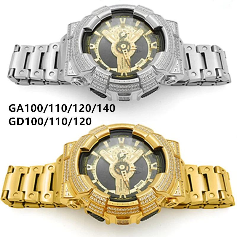 

GA100 metal diamond ga 110/120/140 metal diamond gd100 metal diamond gd 110/120 metal diamond gd110 Case strap ga140 bezel metal