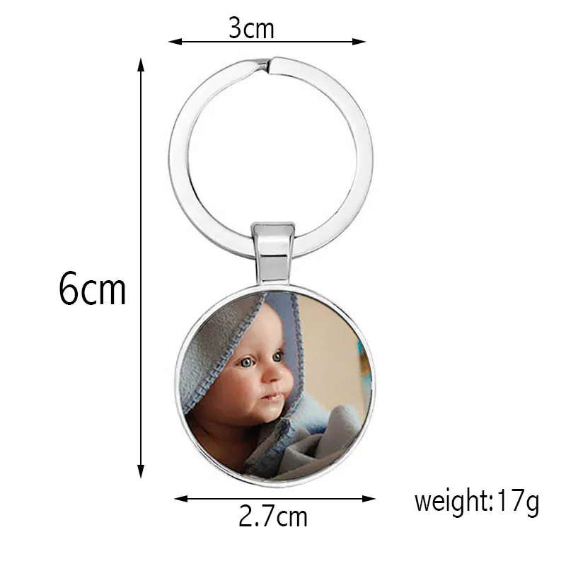 Двусторонняя Персонализированная подвеска брелок для ключей Baby'S на заказ фото