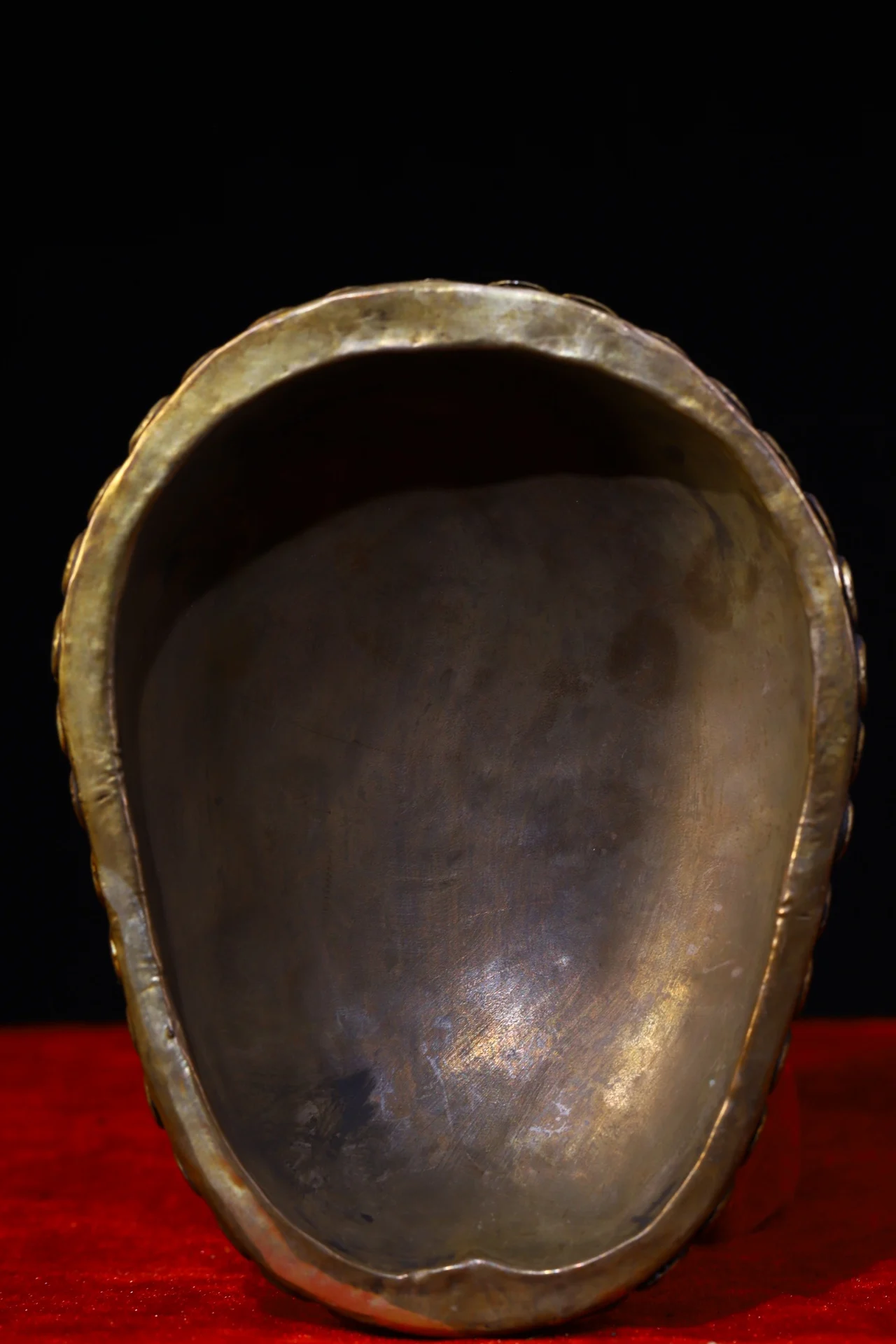 7-дюймовая коллекция тибетского храма старая чаша габалы окрашенная ваджра