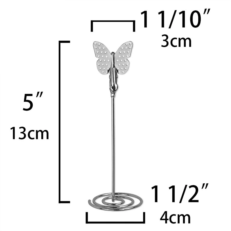 10 шт. держатели для карт с бабочками настольные подставки под номера свадебной