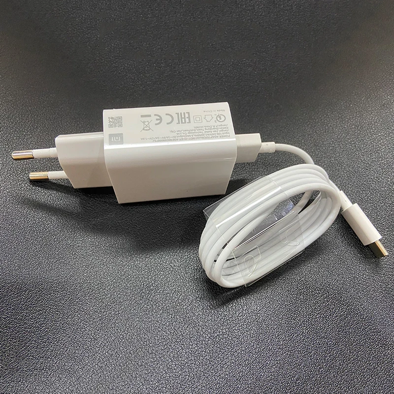 Быстрое зарядное устройство Xiaomi mi 18 Вт EU QC 4 0 турбо адаптер 100 см кабель type c для 9 10