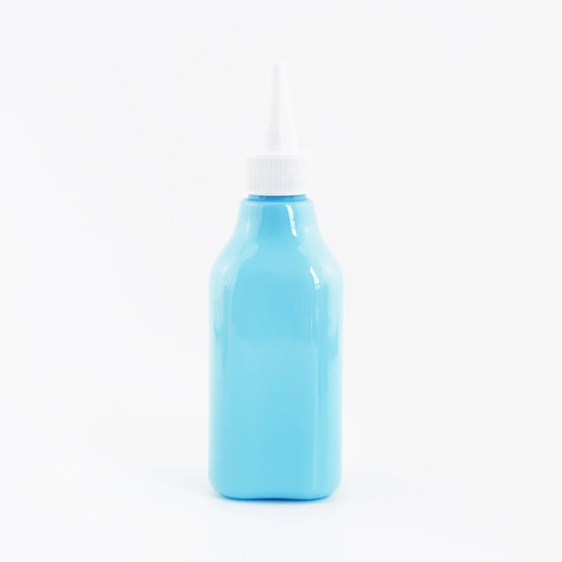 Jooray 200 мл заостренный рот пластиковые контейнеры для косметики E-Liquid квадратная пластиковая бутылка с белой прозрачной черной крышкой 200cc емкость 30 шт - Цвет: Azure Bottle White