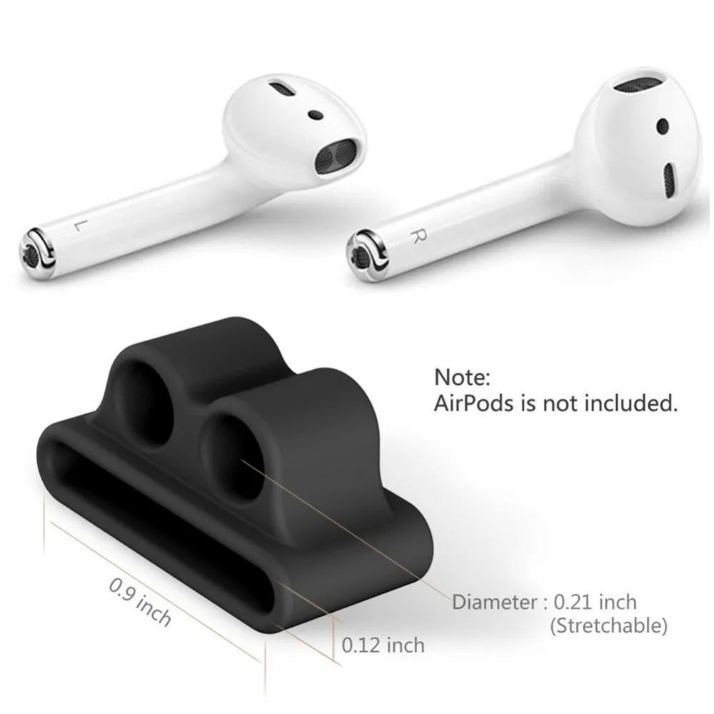 Силиконовый мини-держатель для Airpods водонепроницаемая стойка хранения на случай