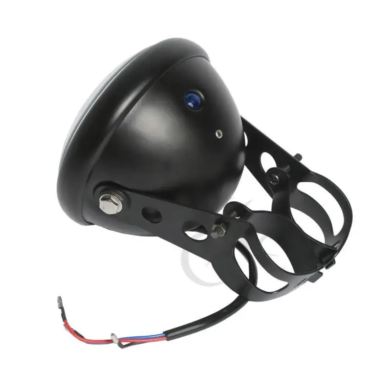 

5-3/4" Headlight W/ Fork Mount Brackets For Harley Ducati Norton Triumph Suzuki