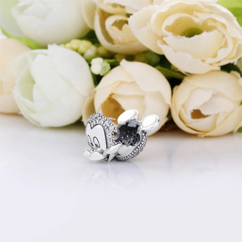 Moonmory 925 пробы серебряный мерцающий зажим для мальчиков и девочек клипса в виде