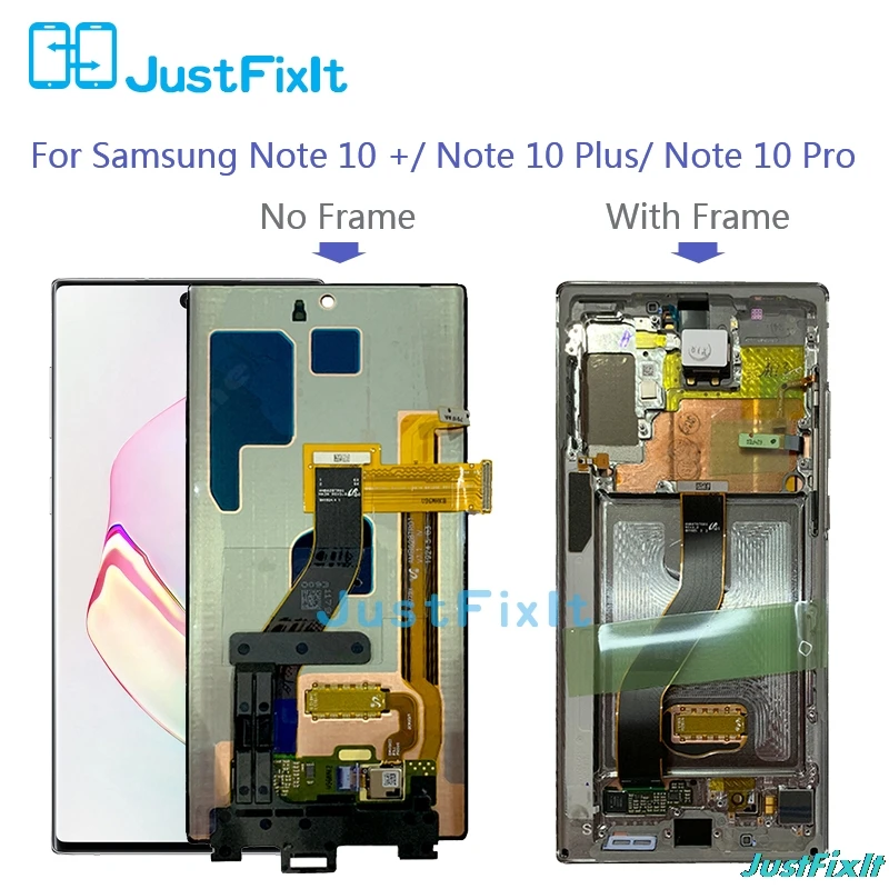 Супер Amoled для samsung Galaxy Note10/Note 10 Plus Pro N970 N975 ЖК-дисплей с рамкой сенсорный экран дигитайзер