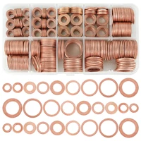 400 pcs copper sealing solid gasket washer sump plug oil for boat crush flat seal ring tool hardware accessories for sump plugs