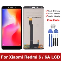 original 5 45 for xiaomi redmi 6a lcd display touch screen with frame lcd digitizer for redmi 6 display assembly repair parts