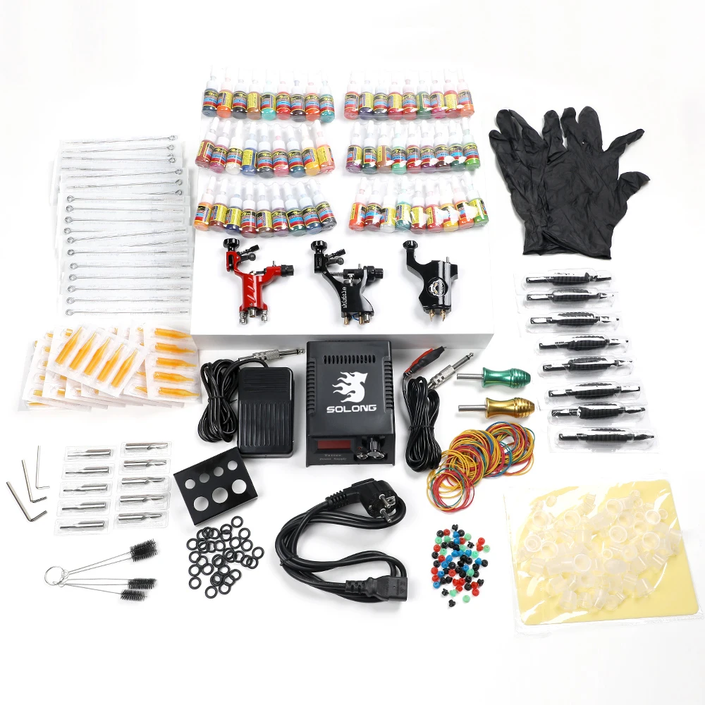 Клеймо татуировки Полный тату набор 3 Pro микроблейдинг Ротационная Машина