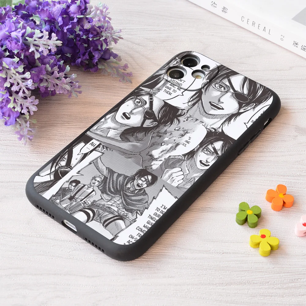 

For iPhone Hange Zoe Attack On Titan Print Soft Matt Apple Case