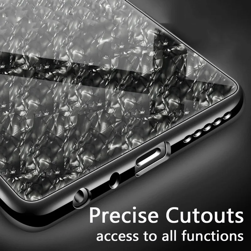 UPaitou Luxury Tempered Glass Case for OPPO A3 A3S A1 AX5 A9 A9X F11 F5 Youth F9 Pro Silicone Bumper Shockproof Cover |