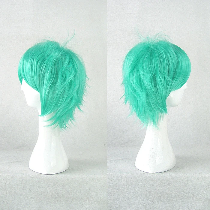 Парики для косплея Vocaloid Mikuo Fran высокотемпературные синтетические волосы зеленые