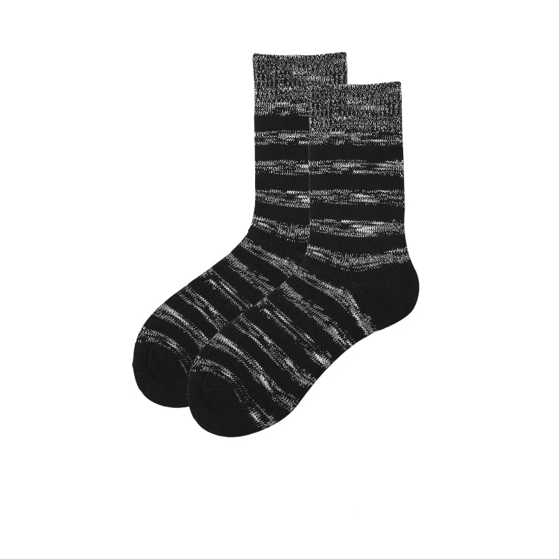 Рождественские носки мужские осенние и зимние хлопковые утолщенные полосатые