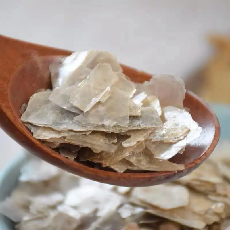 Природные белые слюдяные хлопья искусство блестящие украшения художественные |