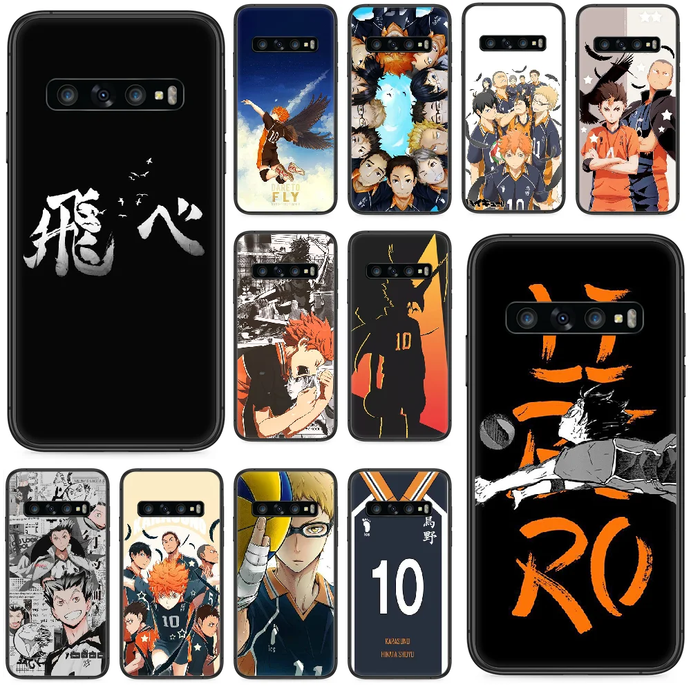 Чехол для телефона Haikyuu Hinata Attacks Anime Samsung Galaxy S 10 20 3 4 5 6 7 8 9 Plus E Lite Uitra black prime 3D
