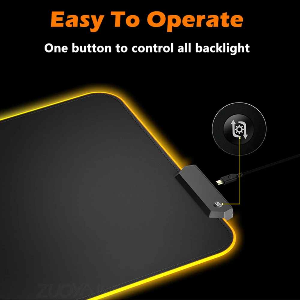 led light gaming mouse pad rgb large computer mousepad gamer carpet waterproof mause pads desk play mat with backlit free global shipping