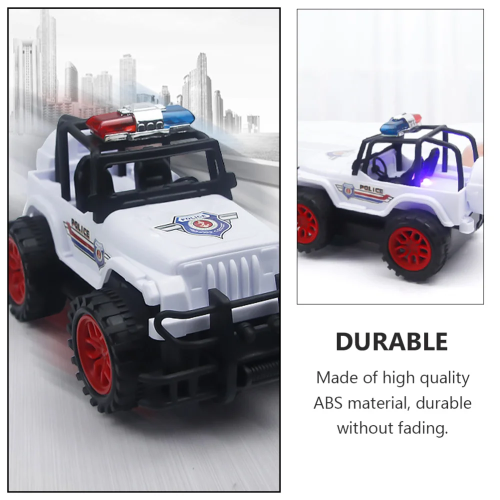

1pc Children Electric Police Car Luminous Off-road Car Model