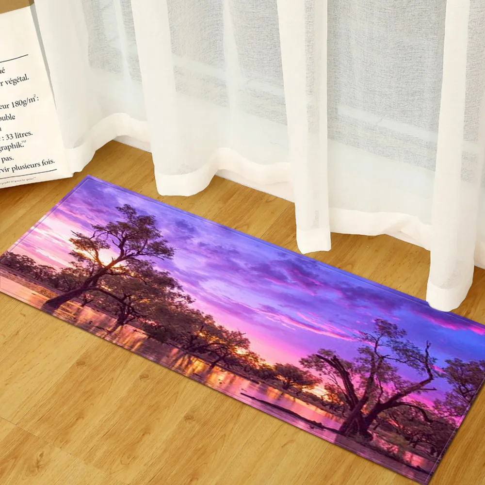 

Scenic Pattern Home Doormat Kitchen Floor Mat Carpet for Living Room Bathroom Bedroom Bedside Floor Mat Indoor Entrance Door Rug
