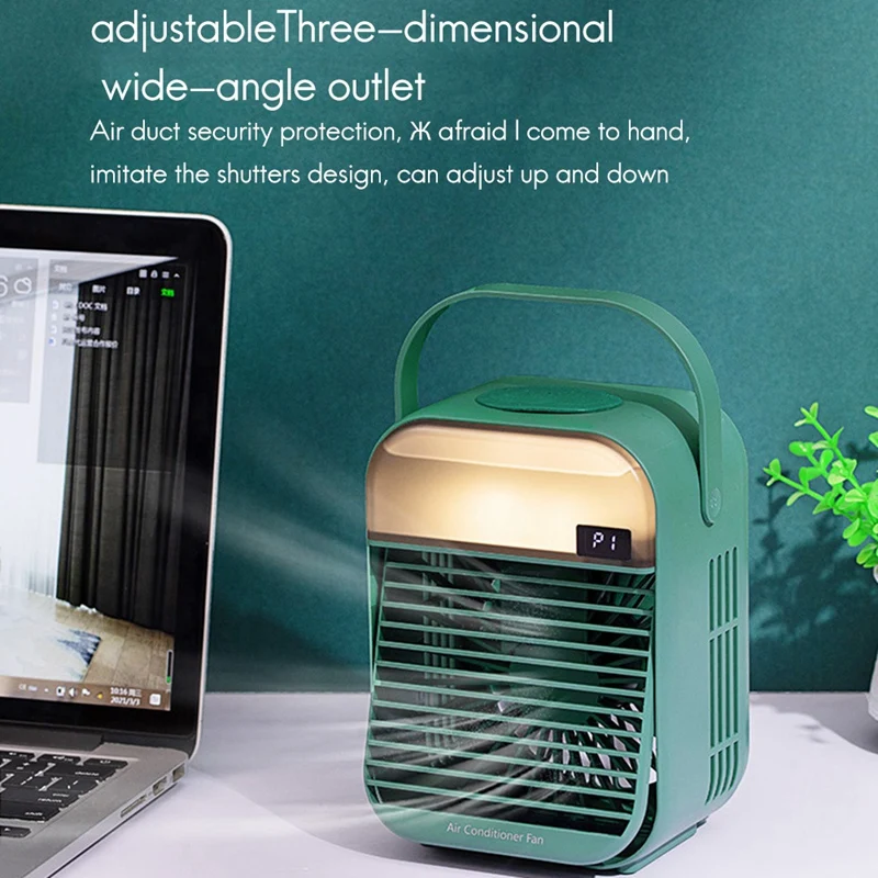 

Portable Air Cooler Desktop Super Quiet Mini Air Conditioner Ice Air Cooler Fan for Home Office Room VC