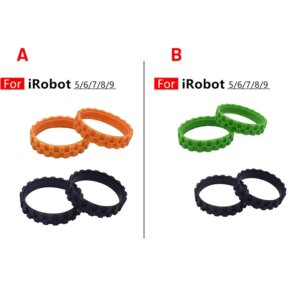 4X шины для IROBOT ROOMBA 500600700800900 I7 E5 S9 Нескользящие колеса Запчасти бытовой уборки