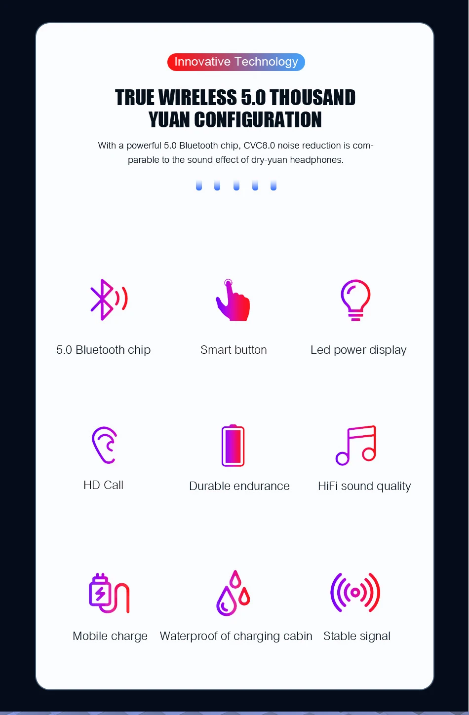TWS беспроводные наушники Bluetooth 5,0 с шумоподавлением стерео наушники беспроводные наушники Bluetooth гарнитура для iPhone X 11 Xiaomi
