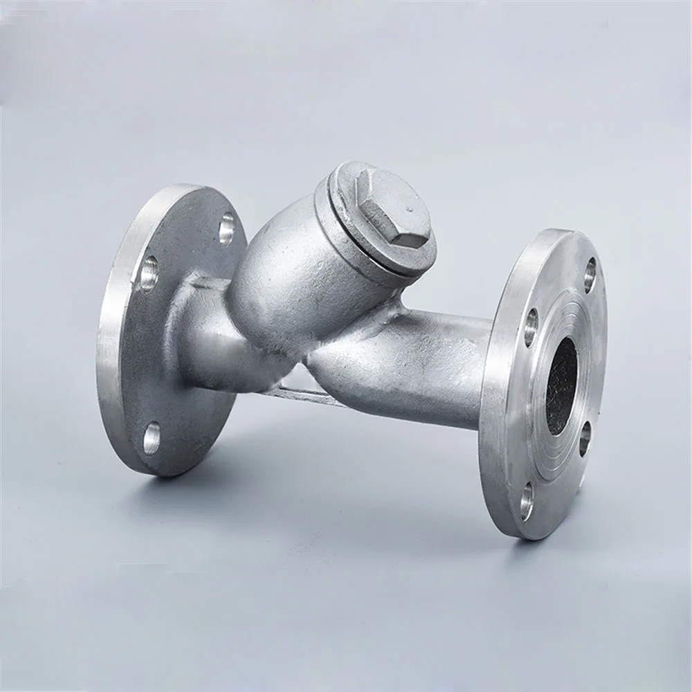 304 Stainless Steel Y-shape Filter DN20 3/4" Flange Steam GL41W-16P Pipe Strainer Length 140mm | Обустройство дома