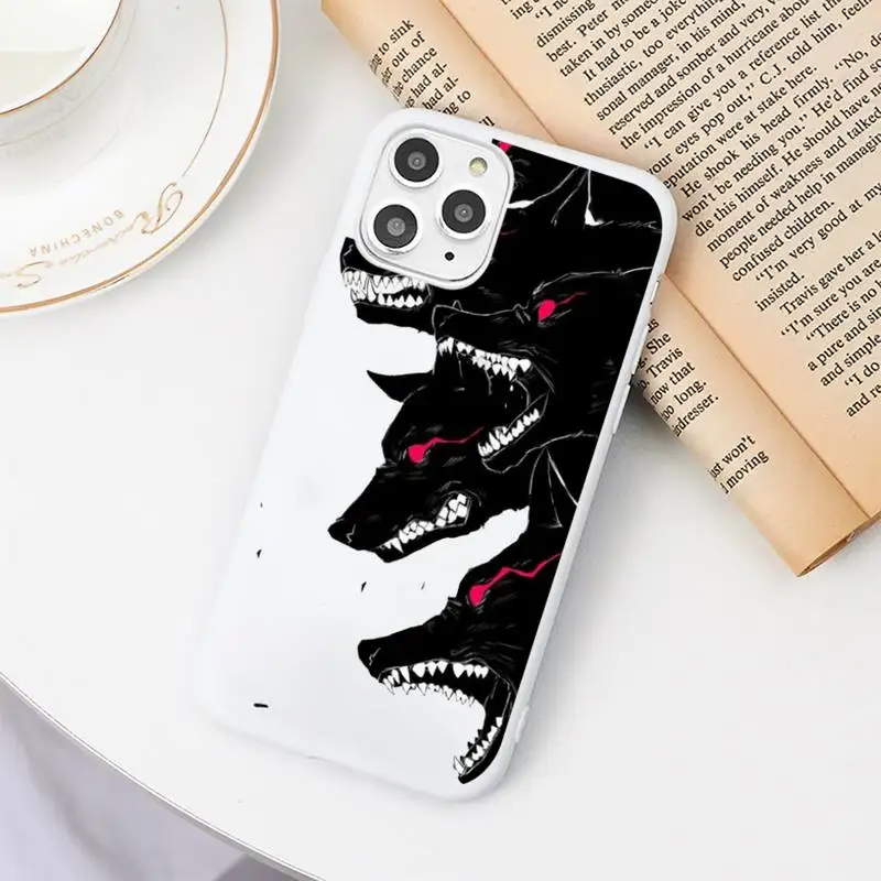 

wolf art black Phone Case Candy Color White for iPhone 11 pro XS MAX 8 7 6 6S Plus X 5S SE 2020 XR