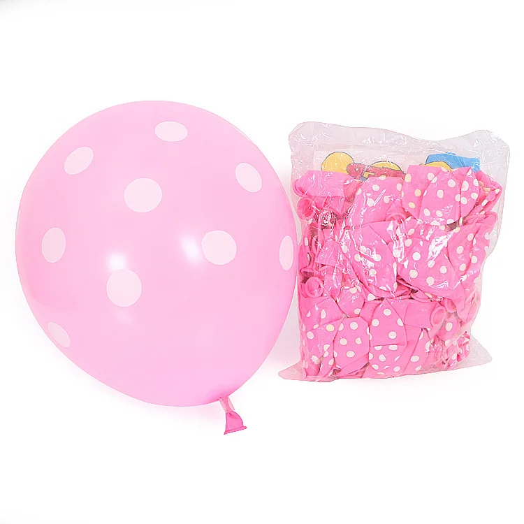 

10pcs 12 inch polka dot balloon wedding wedding room birthday party decoration dot dot latex balloon wholesale